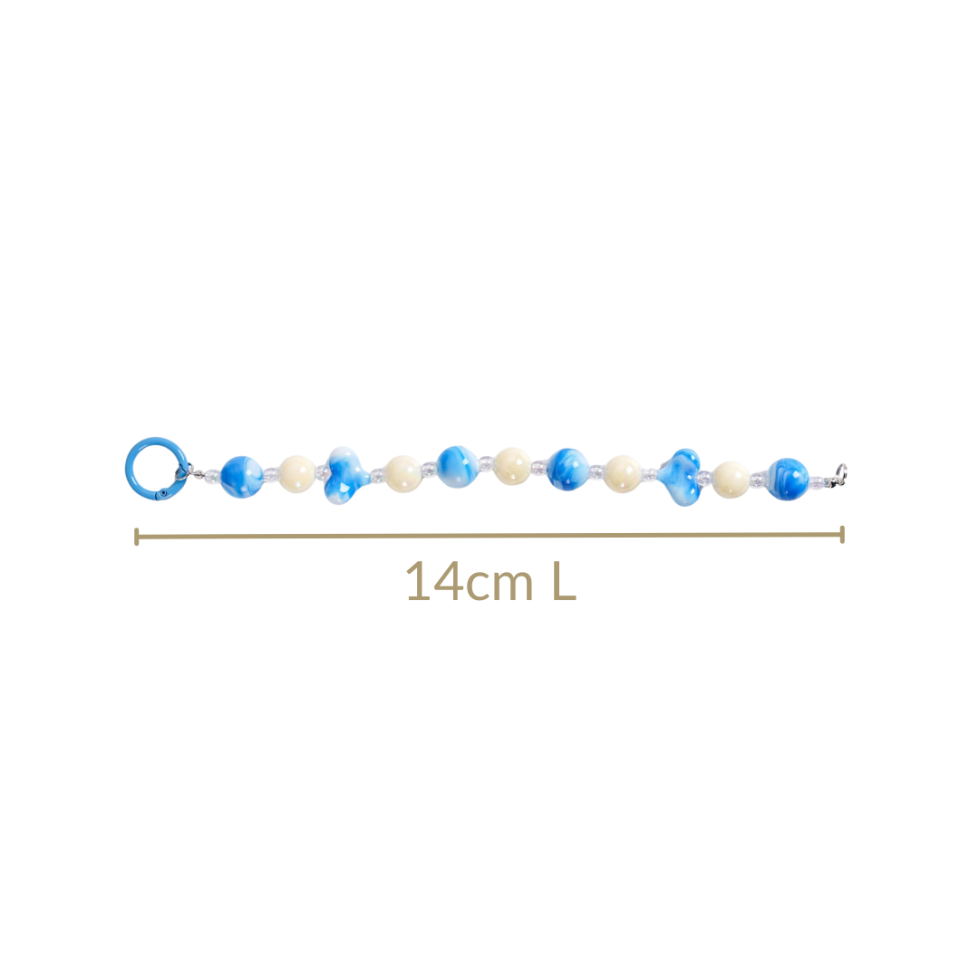 Aqua Amour Beaded Keychain Nestasia