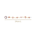 Brown Marble Pattern Love Loop Keychain Nestasia