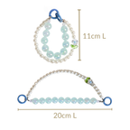 Sky Pearl Harmony Beaded Keychain Nestasia