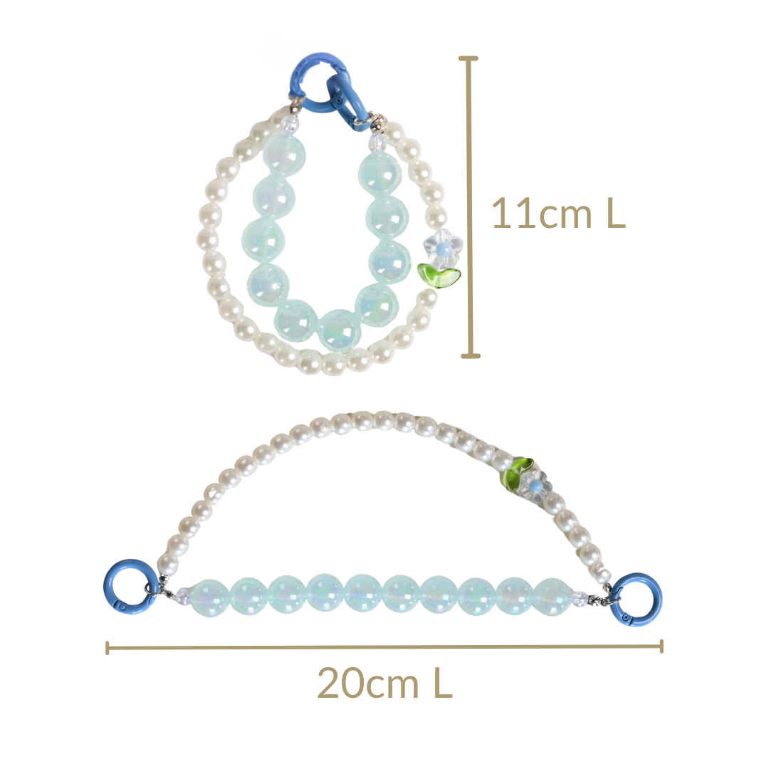Sky Pearl Harmony Beaded Keychain Nestasia