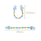 Knot Just Blues Phone Charm Lanyard With Dual Clasp Nestasia