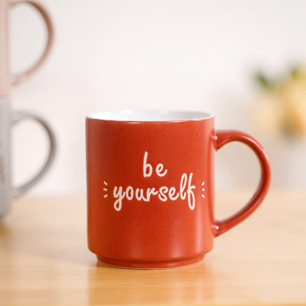 Daily Motivation Quotes Stackable Mugs Set Of 4 280ml Nestasia