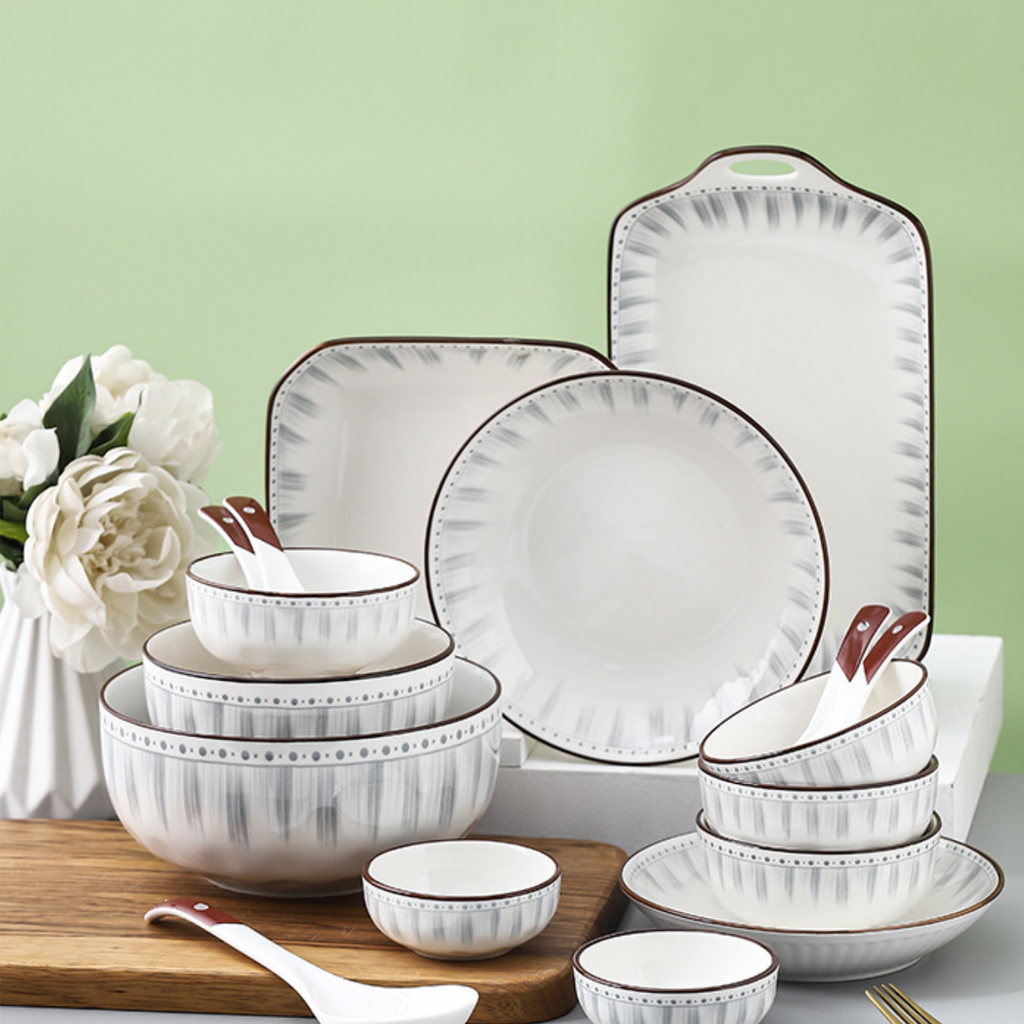 Dainty Patterned Pasta Dish 7 Inch Nestasia