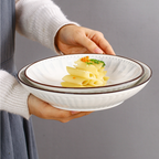 Dainty Patterned Pasta Dish 7 Inch Nestasia
