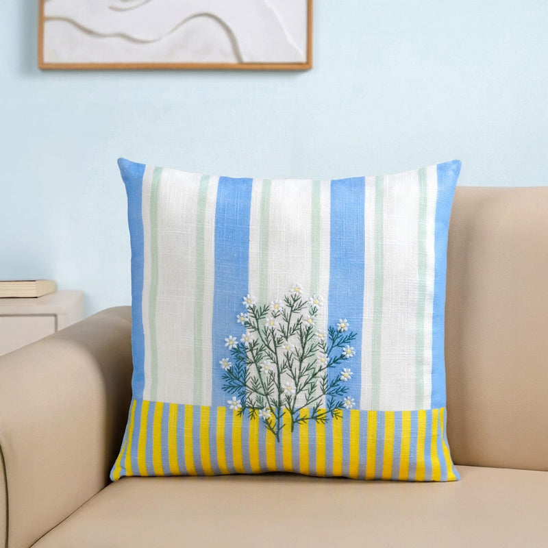 Daisy Breeze Cotton Cushion Cover 46x46cm Nestasia