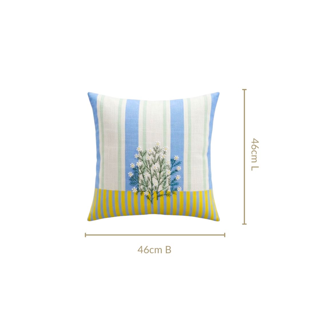Daisy Breeze Cotton Cushion Cover 46x46cm Nestasia