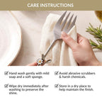 Daisy Serving Spoon Fork Set Of 2 Nestasia