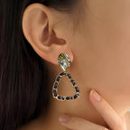 Hammered Dangle Earrings Nestasia