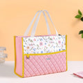Floral Pink Quilted Multipurpose Lunch Bag Nestasia