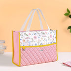 Floral Pink Quilted Multipurpose Lunch Bag Nestasia