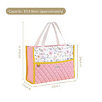 Floral Pink Quilted Multipurpose Lunch Bag Nestasia