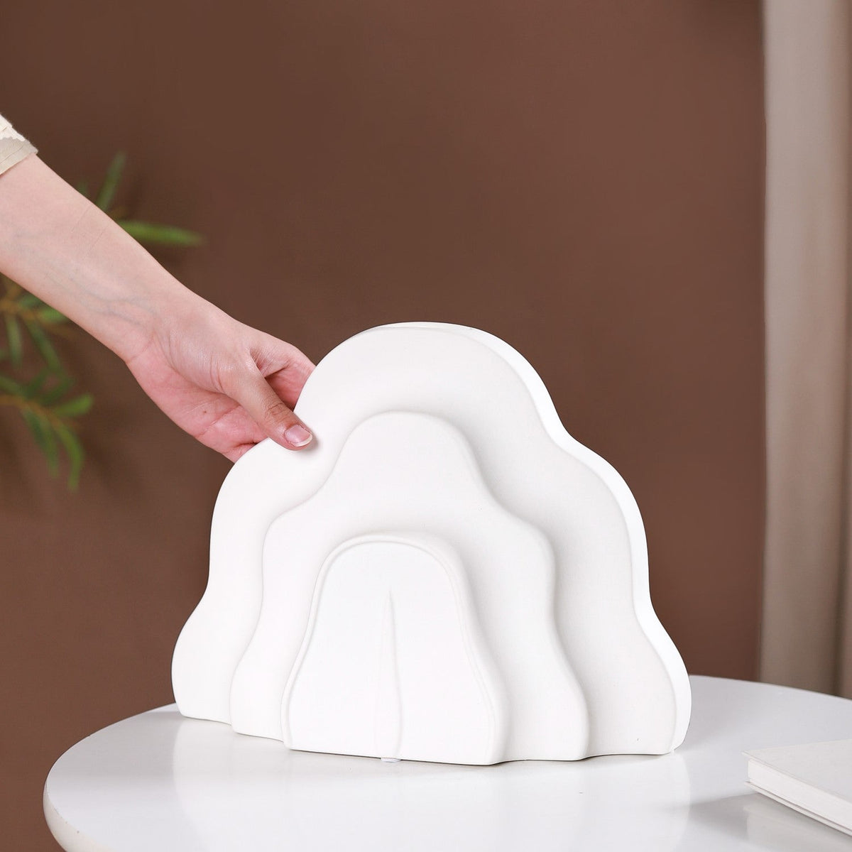 Cloud Ceramic Flower Vase Nestasia