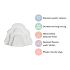 Cloud Ceramic Flower Vase Nestasia