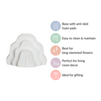 Cloud Ceramic Flower Vase Nestasia