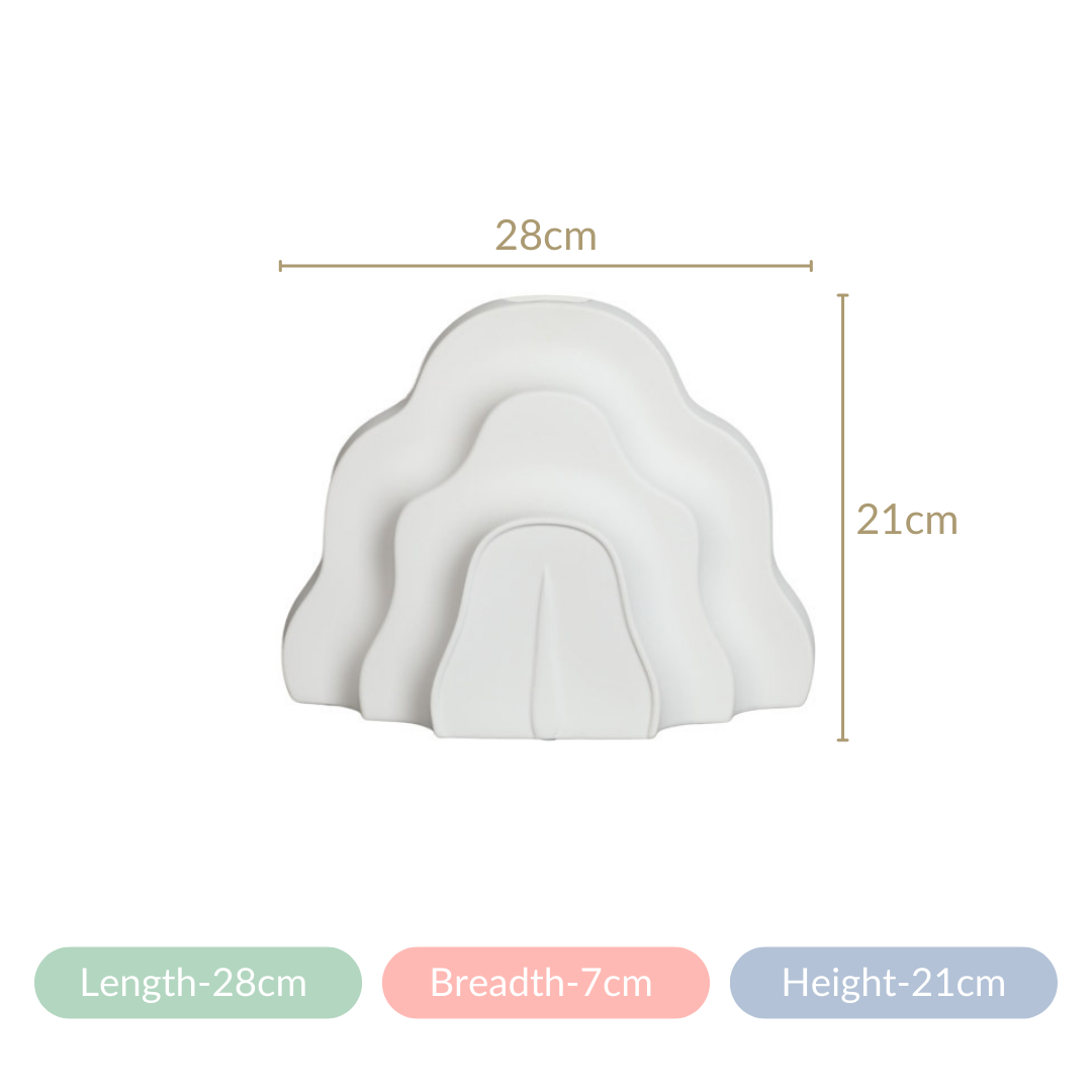 Cloud Ceramic Flower Vase Nestasia
