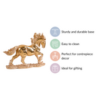Gold Horse Decor Sculpture Nestasia