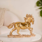 Gold Horse Decor Sculpture Nestasia