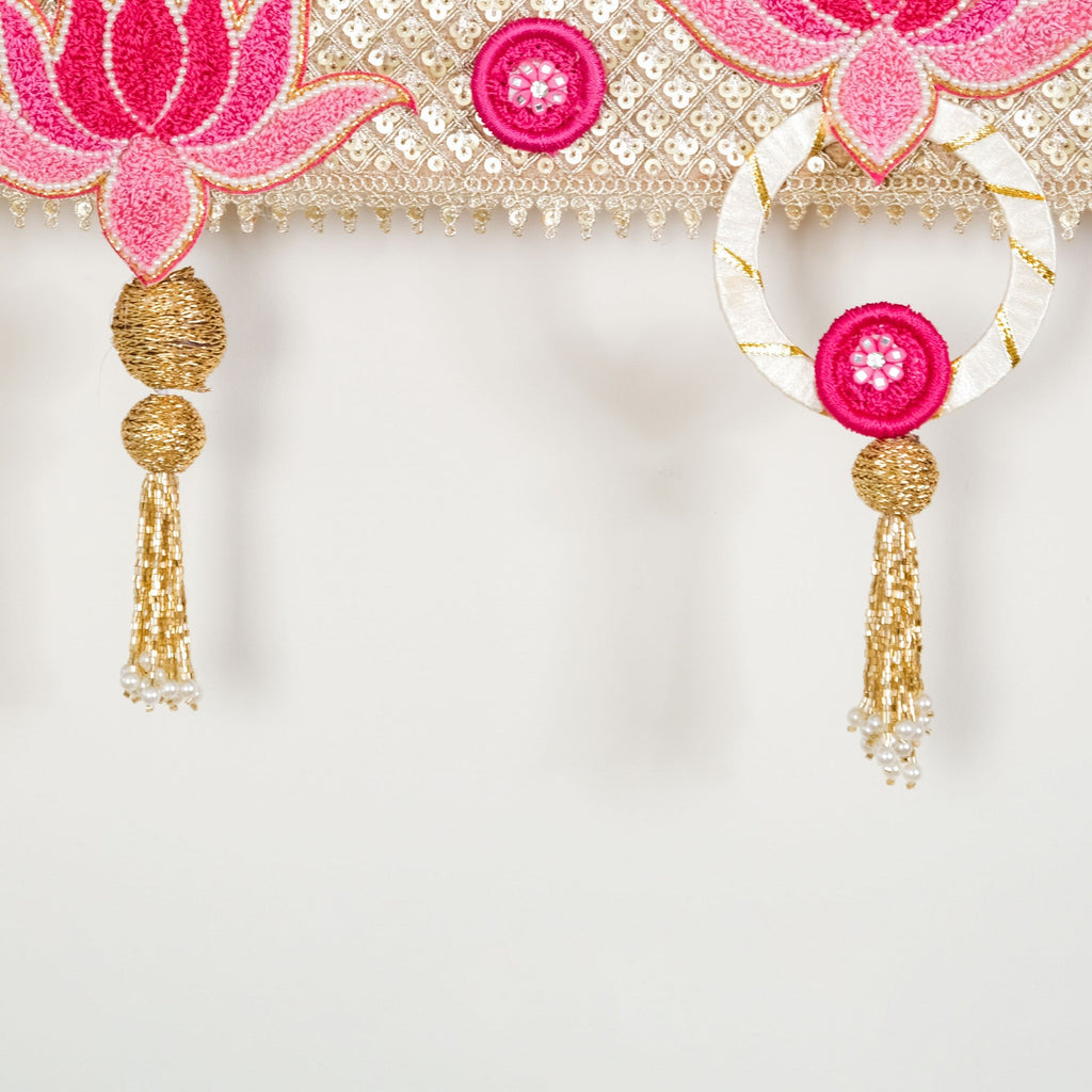 Decorative Lotus Wall Hanging Toran For Diwali Nestasia
