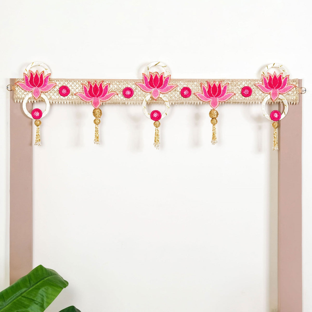 Decorative Lotus Wall Hanging Toran For Diwali Nestasia