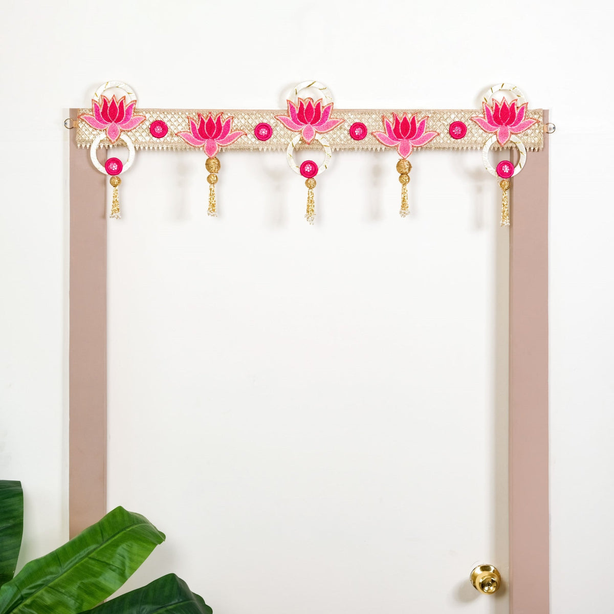 Decorative Lotus Wall Hanging Toran For Diwali Nestasia