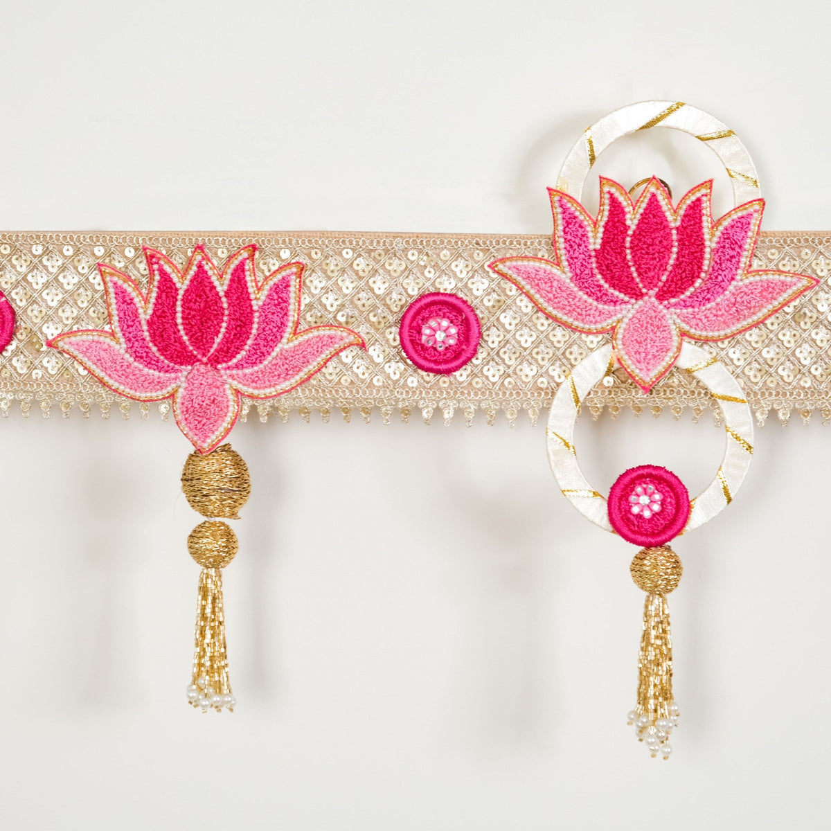 Decorative Lotus Wall Hanging Toran For Diwali Nestasia