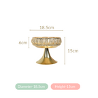 Decorative Bowl With Pedestal Gold Small Nestasia