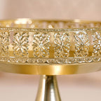 Decorative Bowl With Pedestal Gold Small Nestasia