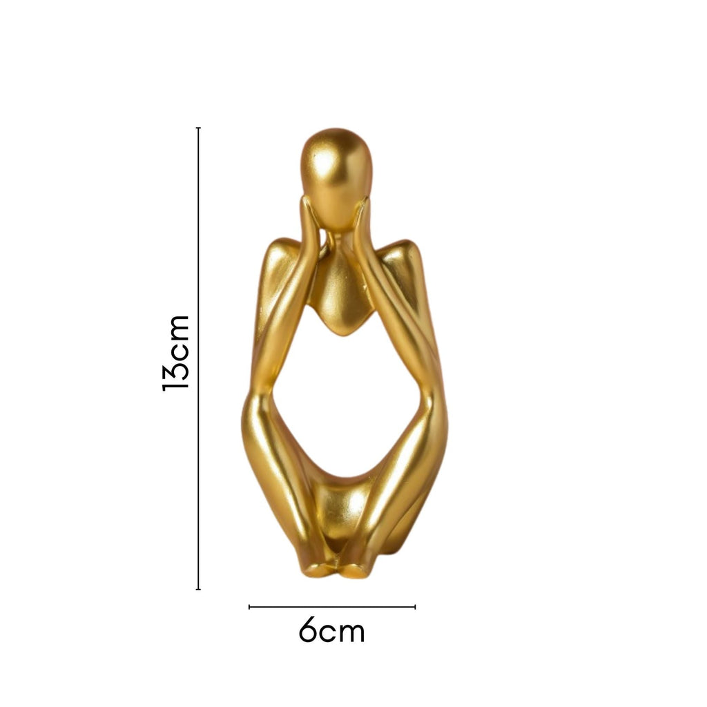 Gold Sitting Showpiece In Thought Nestasia