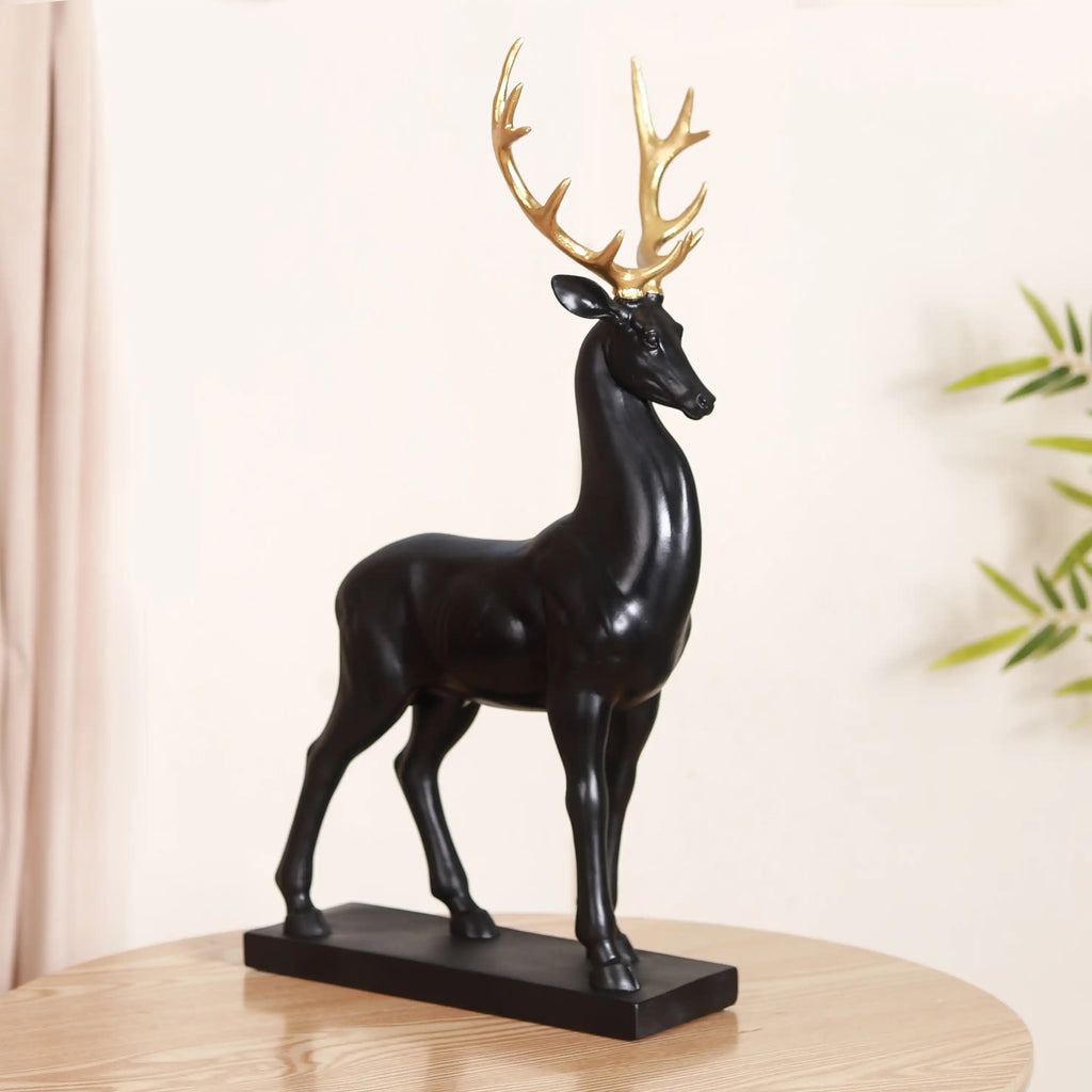 Black Reindeer Showpiece Large Nestasia