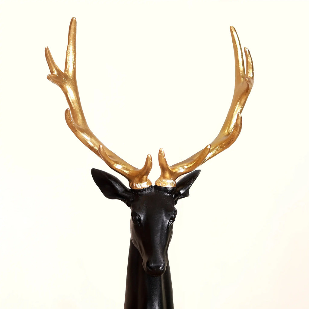 Black Reindeer Showpiece Large Nestasia