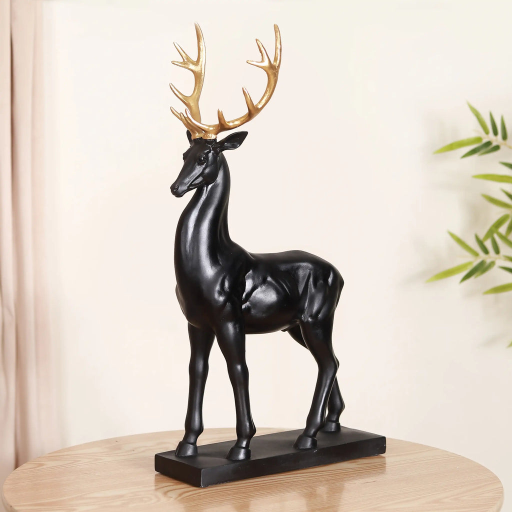 Black Reindeer Showpiece Large Nestasia