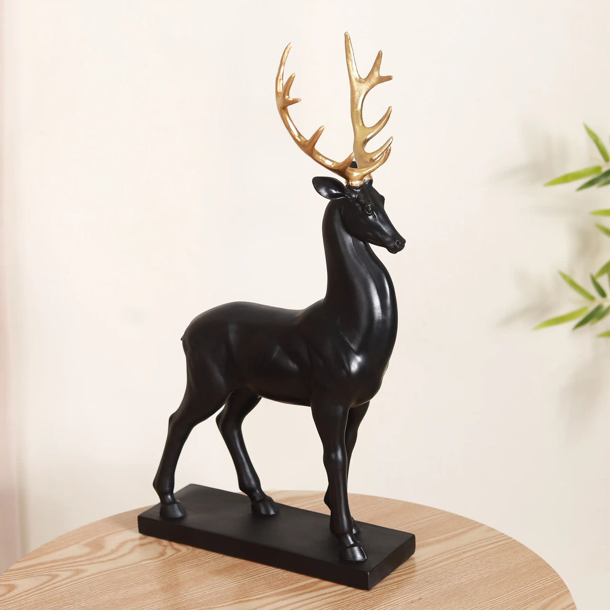 Black Reindeer Showpiece Large Nestasia