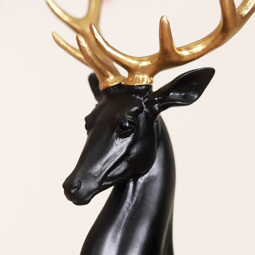 Black Reindeer Showpiece Large Nestasia