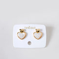 Delicate Hearts Stud Earrings Nestasia