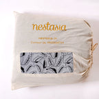 Designer King Size Bed Cover Grey Nestasia
