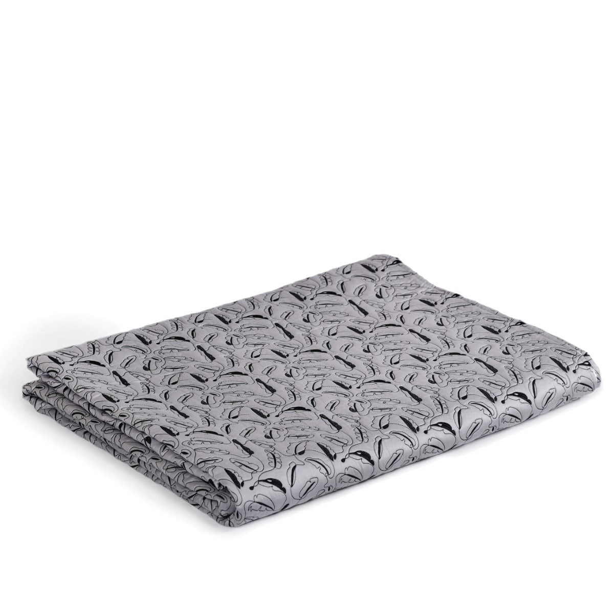 Designer King Size Bed Cover Grey Nestasia