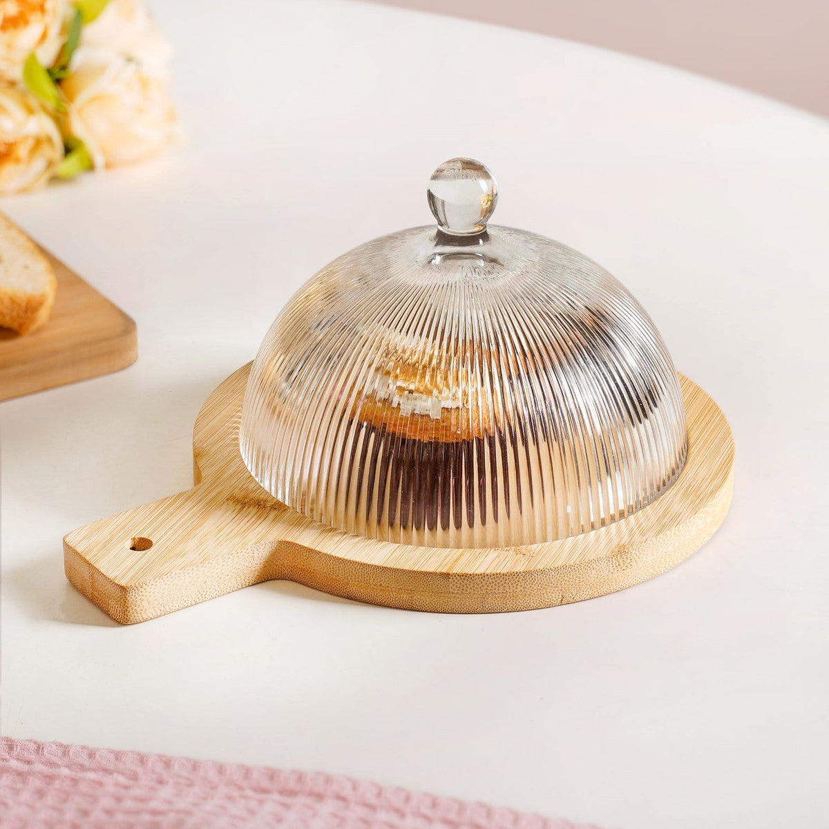Small Serving Platter With Cloche 16cm Nestasia