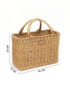 Wicker Picnic Basket for Garden, Park & Weekend Outings