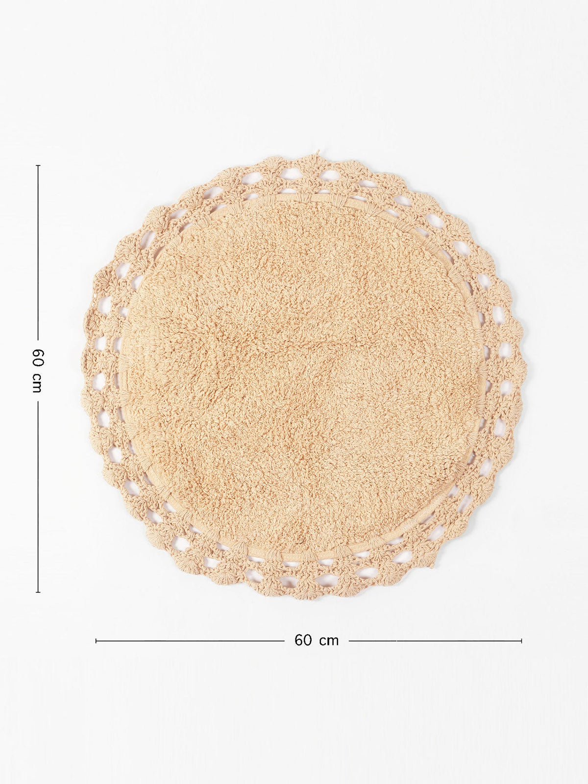 Absorbent Handloom Cotton Rectangular Bath Mat For Home Use