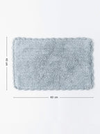 Handloom Cotton Rectangular Bath Mat For Bathroom
