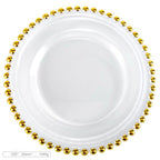Gold Detailed Glam Charger Plate 10 Inch Nestasia