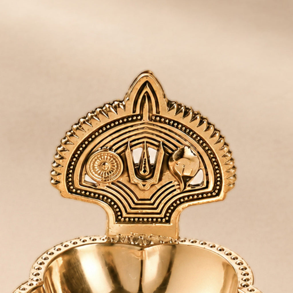 Divya Balaji Pure Brass Diya In Gift Box Nestasia