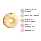Donut Vase Pastel Yellow Nestasia