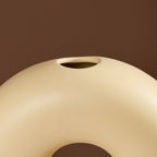 Donut Vase Pastel Yellow Nestasia