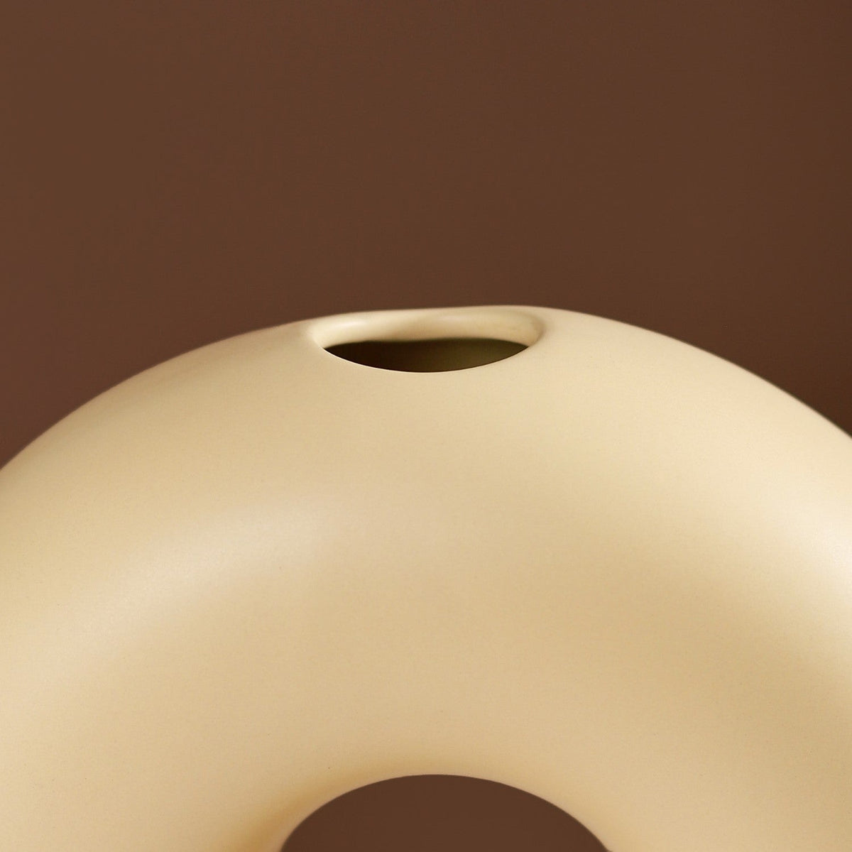 Donut Vase Pastel Yellow Nestasia