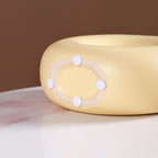 Donut Vase Pastel Yellow Nestasia