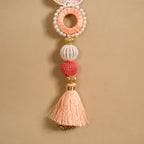 Handcrafted Butterfly Door Hanging Peach Set of 2 Nestasia