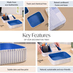 Dots And Dash Storage Organisation Tray Set Of 2 Nestasia