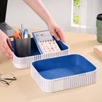 Dots And Dash Storage Organisation Tray Set Of 2 Nestasia