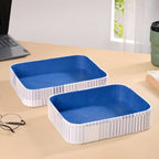 Dots And Dash Storage Organisation Tray Set Of 2 Nestasia